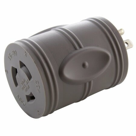 AC WORKS EVSE Upgrade EV Charging Adapter 15A Household Plug to NEMA L6-20R Connector EV515L620
